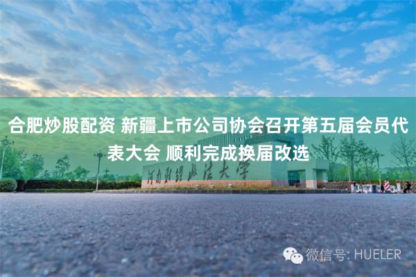 合肥炒股配资 新疆上市公司协会召开第五届会员代表大会 顺利完成换届改选