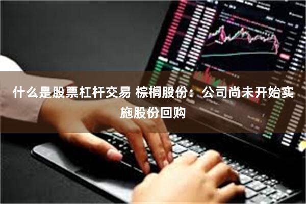 什么是股票杠杆交易 棕榈股份：公司尚未开始实施股份回购