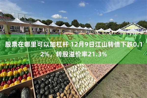 股票在哪里可以加杠杆 12月9日江山转债下跌0.12%，转股溢价率21.3%