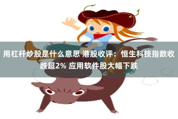 用杠杆炒股是什么意思 港股收评：恒生科技指数收跌超2% 应用软件股大幅下跌
